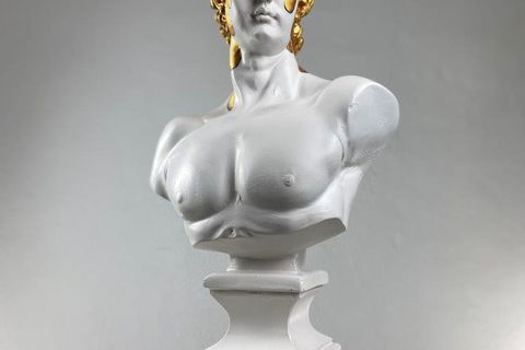 DAVID MELTING GOLD POP ART DEKORATİF ROMA YUNAN HEYKELLERİ