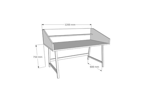 WOODFACE MELY DOĞAL AHŞAP ÇALIŞMA MASASI, MEŞE