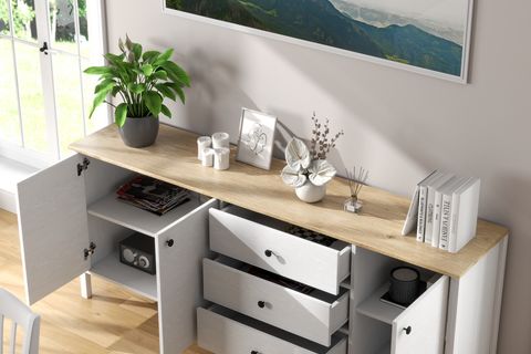 LUMERA İSKANDİNAV KONSOL, 3 KAPAKLI 3 ÇEKMECELİ