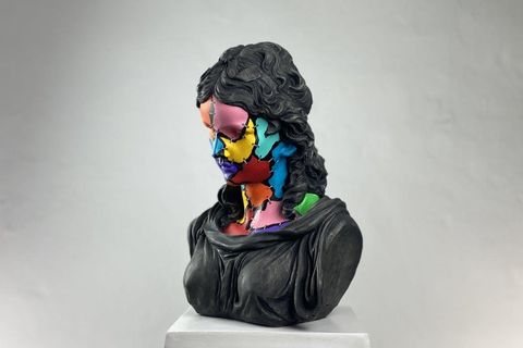 HERA COLORFUL ZOMBIE POP ART DEKORATİF ROMA YUNAN HEYKELLERİ