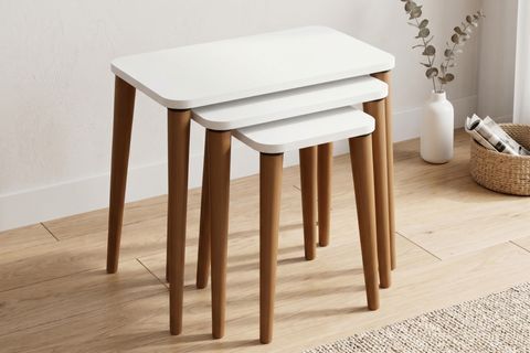 LETTO ZİGON SEHPA, BEYAZ