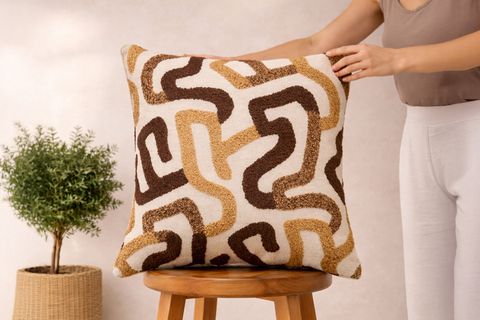 JAKAR İKİLİ PAMUK KIRLENT KILIFI, KAHVE