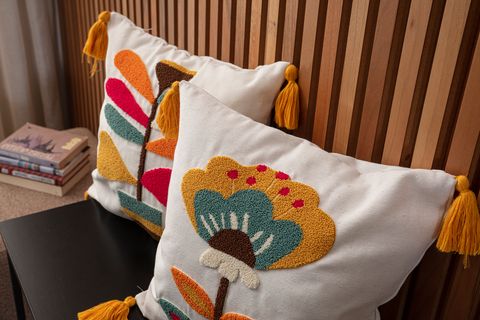 FLORAL İKİLİ PUNCH İŞLEMELİ KIRLENT, 004