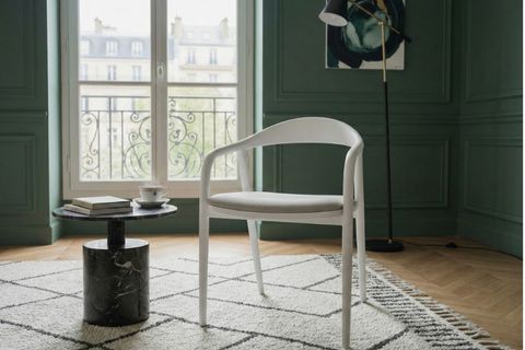 DELFİ KAYIN AĞACI SANDALYE, BEYAZ MAT LAKE