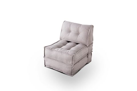 MOCCA KETEN KATLANIR YATAKLI TEKLİ UZANMA KOLTUĞU, AÇIK GRİ