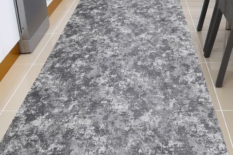 GÜNEŞAÇAR HOME SALON MUTFAK KORİDOR YOLLUK KAYMAZ TABAN RULO KESME GRİ HALI 100X500