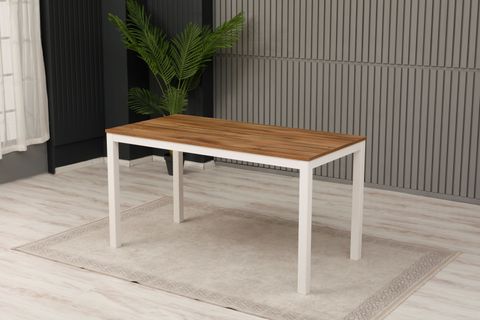 ARPELİA YEMEK MASASI BEYAZ RİCHMOND, 140 CM