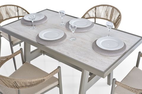 PORT BAHÇE BALKON YEMEK MASASI TAKIMI, 4 KİŞİLİK