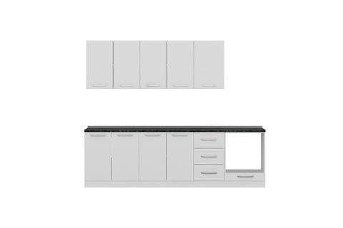 MİNAR ASSOS 265 CM MUTFAK DOLABI BEYAZ 265-B3