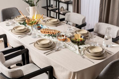 KİTCHEN ESSENTİALS STONEWARE SERVİS TABAĞI 28 CM, VİZON, ALTILI SET