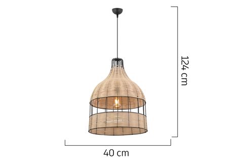 REYES TEKLİ RATTAN AVİZE, 408901BLFR