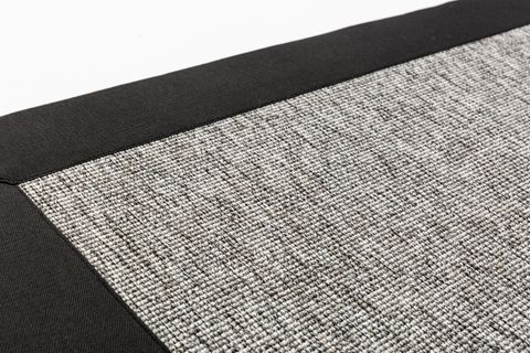 SİSAL HALI 730436 SİYAH KETEN JÜT HASIR GÖRÜNÜMLÜ KOLAY TEMİZLENEN HAV TOZ VERMEZ BORDÜRLÜ SİSAL HALI 200X300