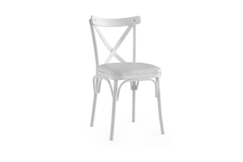 MENDEL MASA VE BAHAR ÇAPRAZ SANDALYE TAKIMI, KRİSTAL, 70X70