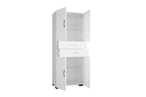 DEKORSTİLİM MDF ELBİSE DOLABI, 4 KAPAK 2 ÇEKMECELİ