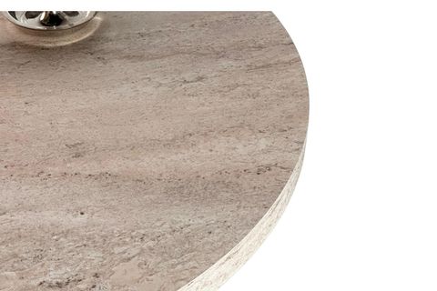 MORENA TRAVERTEN DOKULU MASA TAKIMI, BEYAZ, 100X100