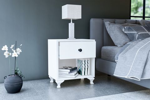 GM023 KOMODİN, BEYAZ