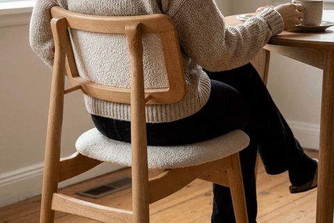 PALMA DÖŞEMELİ SANDALYE AHŞAP MASA TAKIMI, 110X110