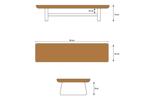 KÜÇÜK MONİTÖR STANDI, CEVİZ