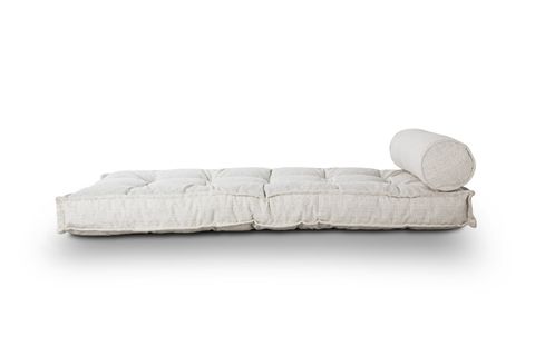 SOFA BUKLET KAPİTONELİ YER VE SEDİR MİNDERİ, BEYAZ