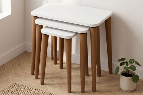 LETTO ZİGON SEHPA, BEYAZ