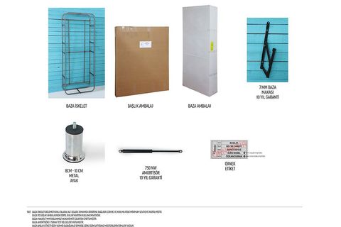 VİYANA BAZA BAŞLIK VE YATAK SETİ, KOYU BEJ, 100X200