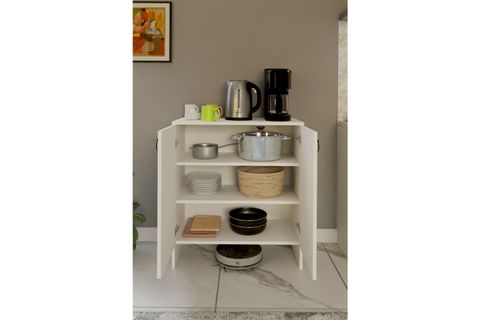 KABİ İKİ KAPAKLI ÇOK AMAÇLI DOLAP, BEYAZ