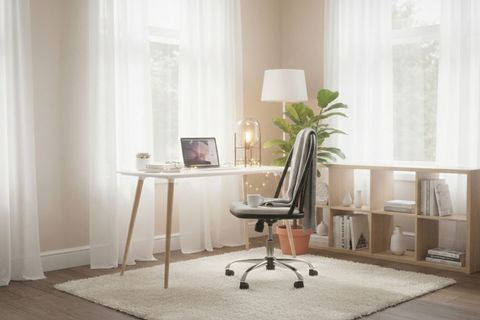 LAURA AHŞAP OFİS ÇALIŞMA SANDALYESİ, SİYAH