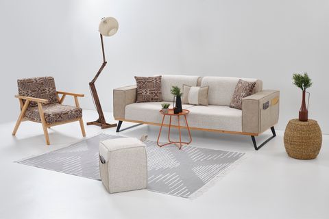LOFT MİNİ PUF, KREM
