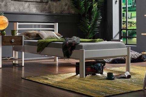 ASOS S METAL KARYOLA, BEYAZ, 90X190