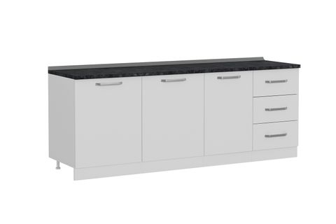 MİNAR 220 CM MUTFAK DOLABI BEYAZ 220-B1-ALT MODÜL