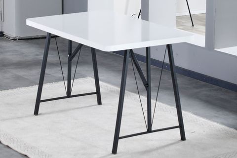 LAJMY  BEYAZ SABİT MUTFAK MASA TAKIMI, 1 SIRTLI BENCH, 2 SANDALYE, ANTRASİT, 70X110