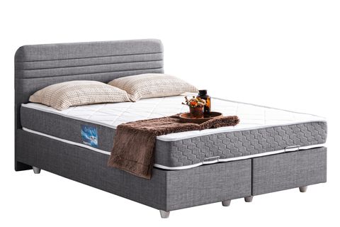 MİLA BAZA BAŞLIK VE ORTHO SOFT YATAK, GRİ, 160X200