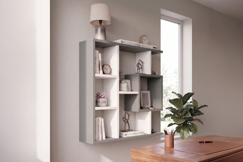 ENDA HOME YEGANE ÇİFT KULLANIMLI DUVAR RAFI BEYAZ-ANTRASİT