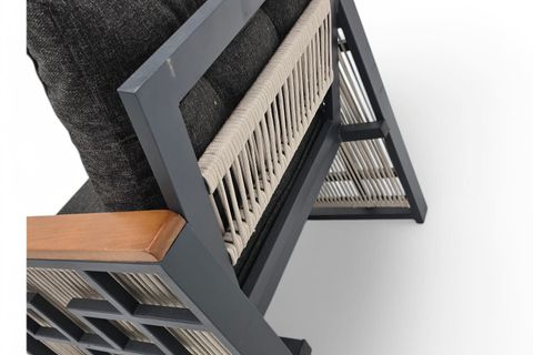 PUSULA METAL ÜÇLÜ OTURMA GRUBU, CAPPUCİNO