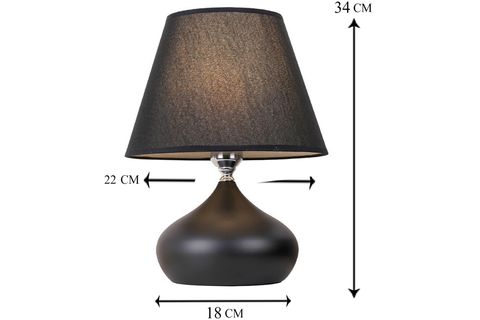 EVLİGHT CHARM ÜÇLÜ LÜX AVİZE VE ABAJUR SETİ, SİYAH