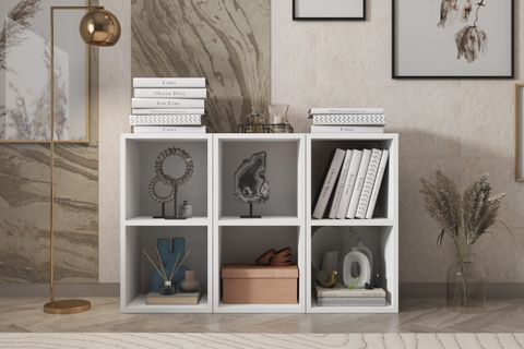 LEKSA RAFLI KİTAPLIK 97 CM BEYAZ KTP-1046