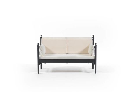 LALAS DK METAL SOFA SEDİR SİYAH 70X140CM
