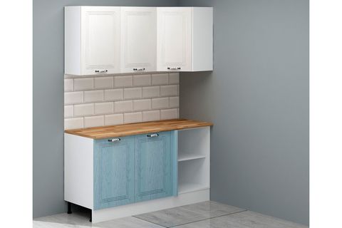 PASTEL ANKASTRE MODÜLLÜ TEZGAHLI MDF HAZIR MUTFAK DOLABI, 430 CM