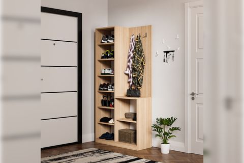 LAVO ASKILIKLI AYNALI PORTMANTO AYAKKABILIK, 2 KAPAKLI, 90 CM