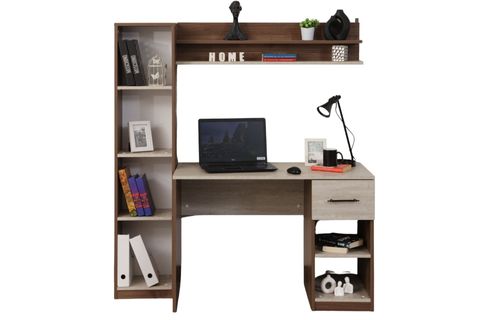 BLESK KİTAPLIKLI PETRA RAFLI ÇALIŞMA MASASI