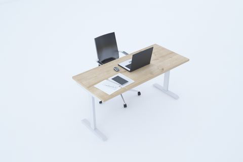 TUUNDESİGN TOHİ DESK YÜKSEKLİK AYARLI OFİS MASASI, MEŞE BEYAZ, 100 CM