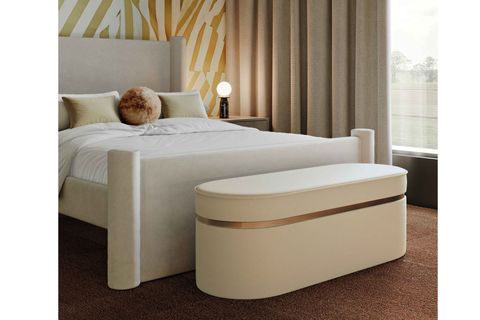 MİNOTTİ KADİFE BENCH, KREM