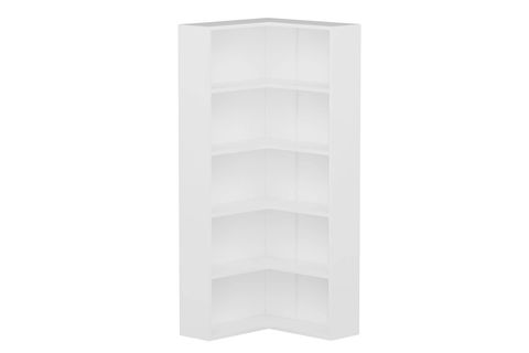 ADEL KÖŞE KİTAPLIK, BEYAZ, 4 RAFLI
