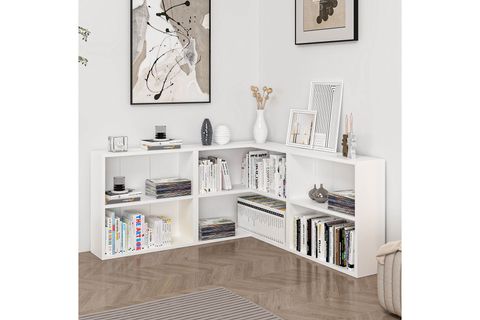 ADEL KÖŞE KİTAPLIK, BEYAZ, SET 1