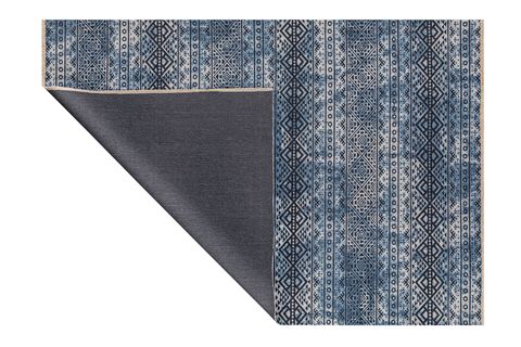 ANGORAHOME VEGA DEKORATİF KİLİM 4226, MAVİ, 80X300