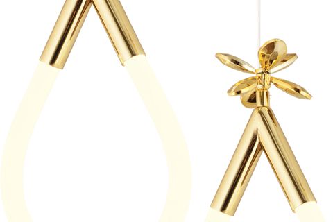 VOJENS ÜÇLÜ SIRALI SARKIT LED AVİZE, GOLD