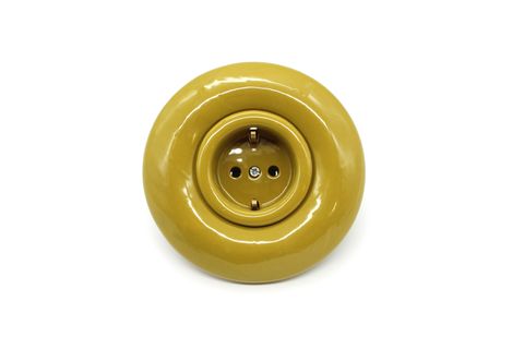 PORSELEN PRİZ, ZEYTİN YEŞİLİ