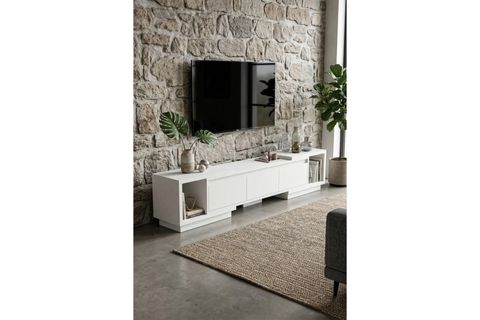 VİSTA UZAYABİLEN TV ÜNİTESİ, BEYAZ, 160-270 CM