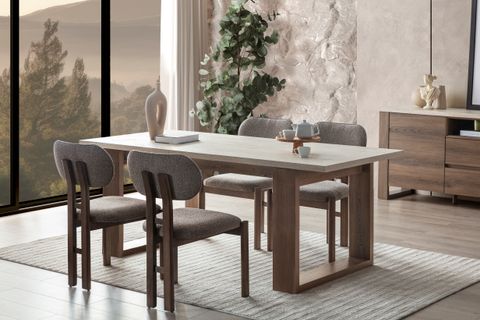 MADERA YEMEK ODASI TAKIMI, 190CM MASA