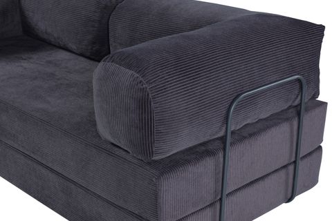LİNA ÇOK AMAÇLI YATAKLI AKTİVİTE KOLTUĞU, ANTRASİT, 80X160